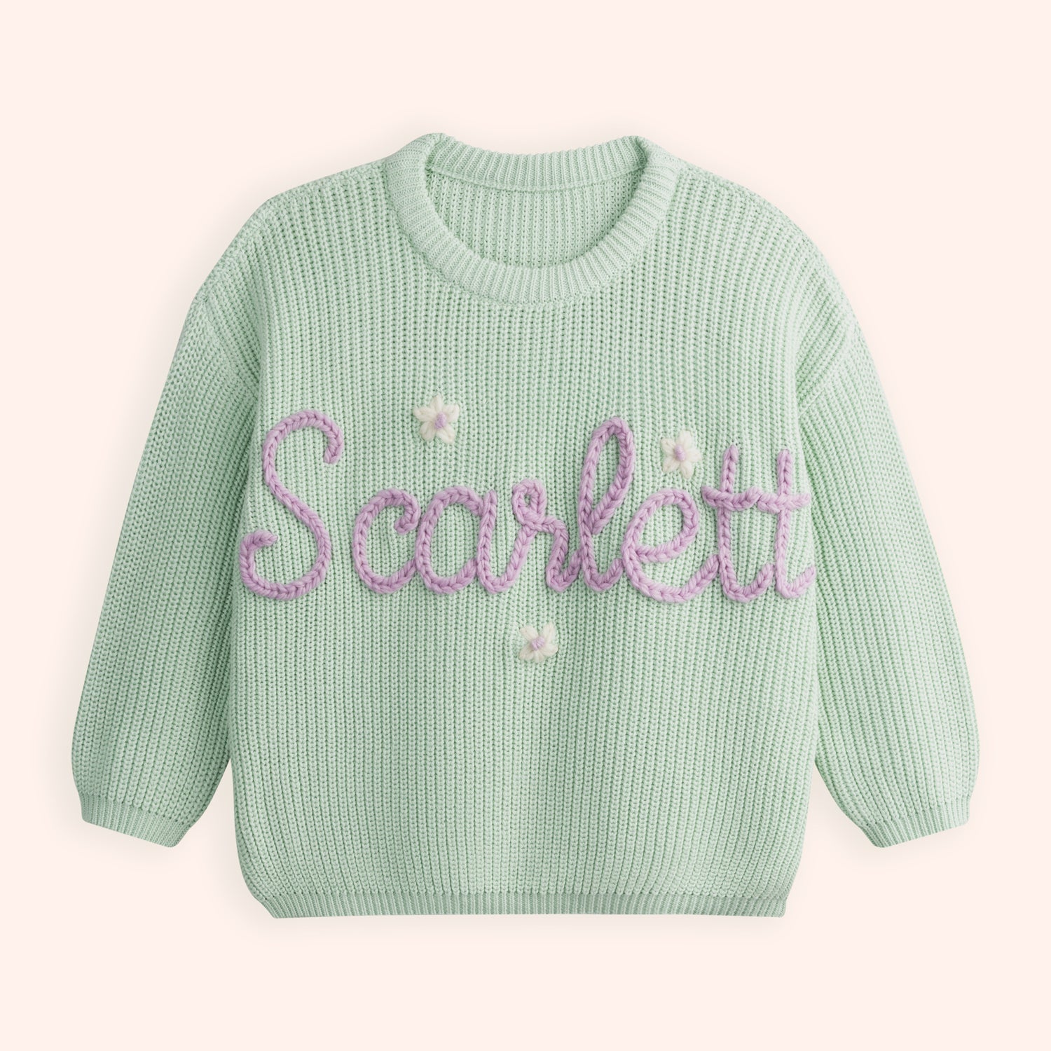 Birthing Gift Embroidered Sweater with Custom Name Sweater