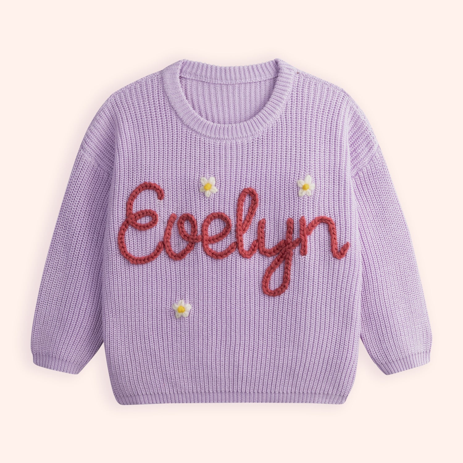 Baby Girl Gifts - Embroidered Sweater with Custom Name, First Birthday Gift