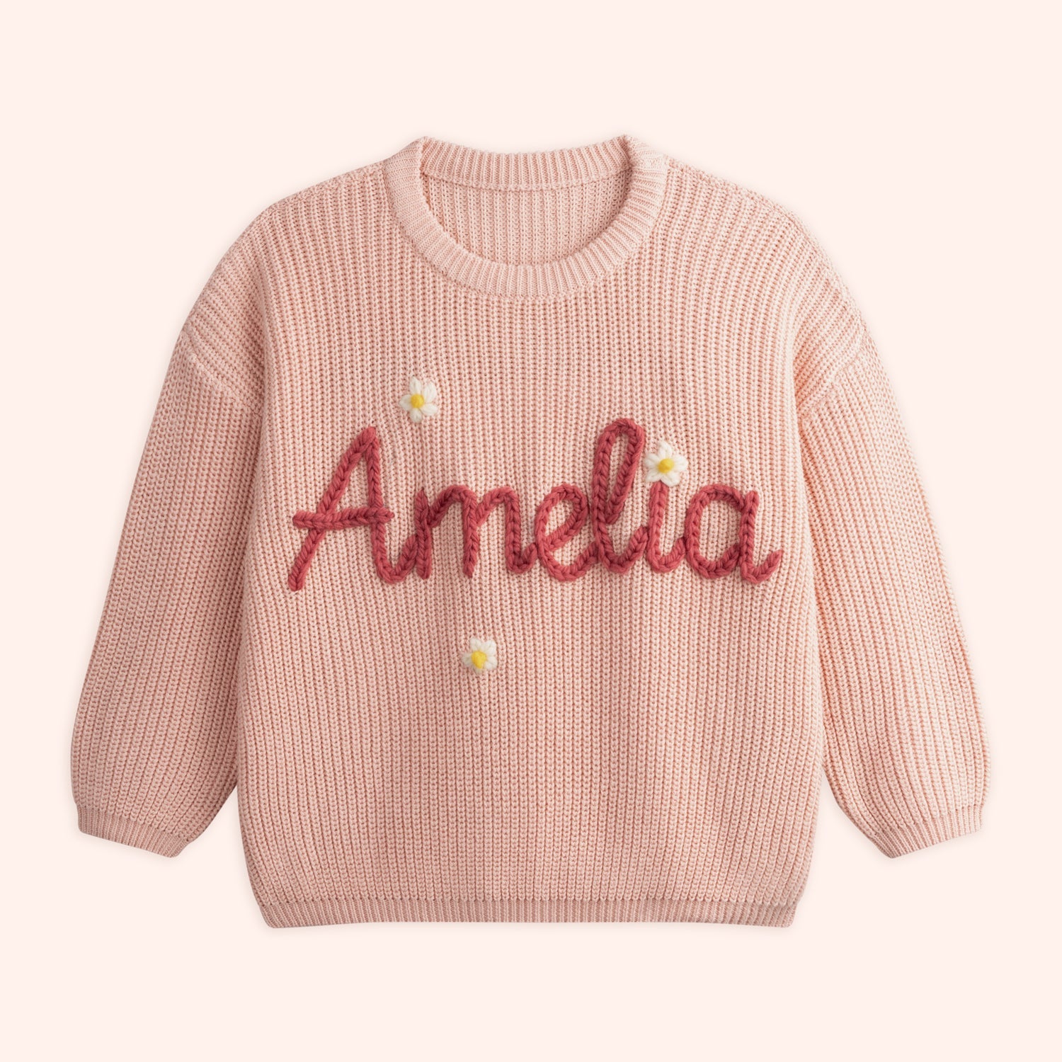 Baby shower Gift Embroidered Sweater with Custom Name Keepsake