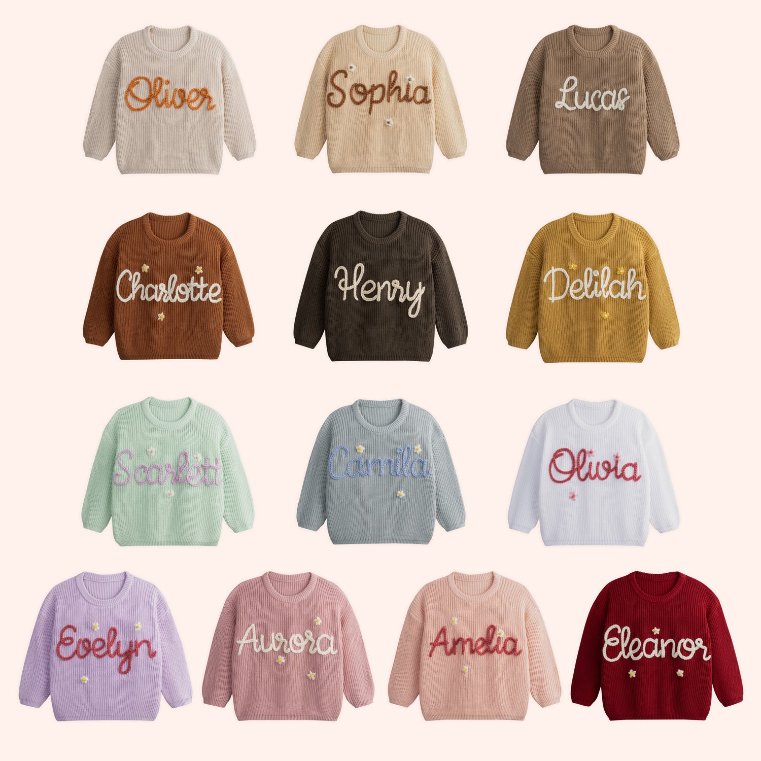 Custom Hand-embroidered Sweater