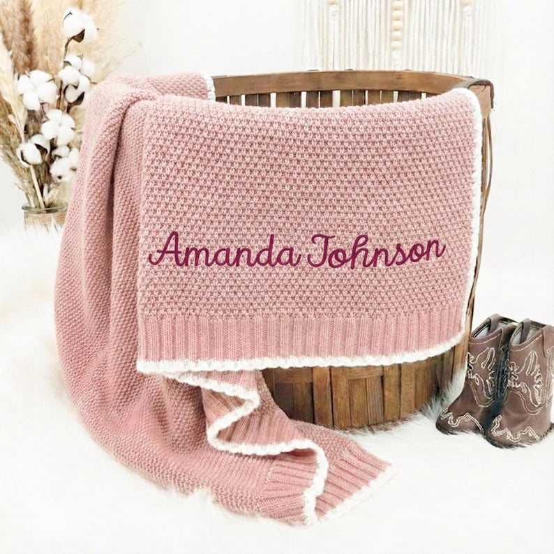 Custom baby blankets newborn gift with name