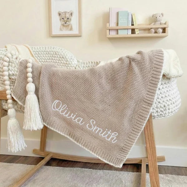 Custom baby blanket as a meaningful baby shower gift