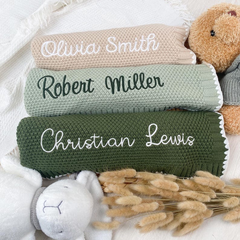 Custom newborn blanket newborn gift for first days