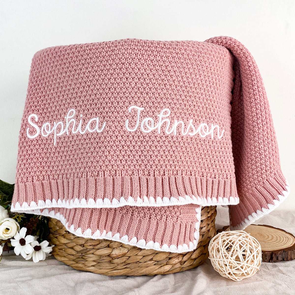Baby shower gift personalized baby blanket, embroidered blankets as baby shower gift
