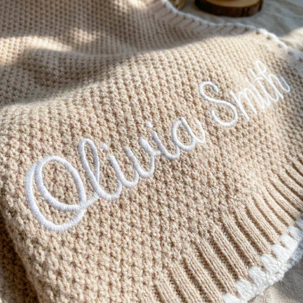 Custom baby blanket as a meaningful baby shower gift