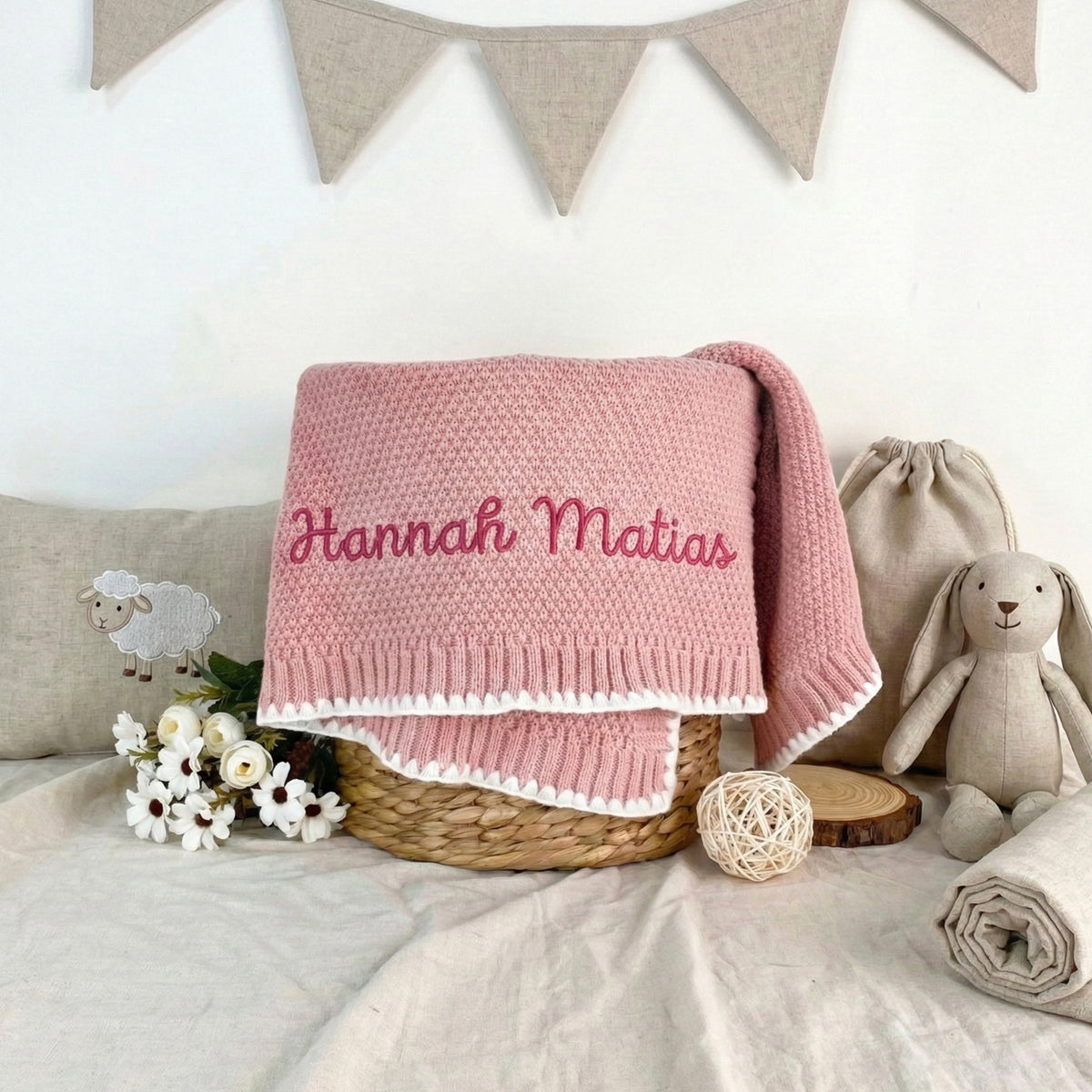 Custom name baby blanket, baby shower gift, newborn gifts