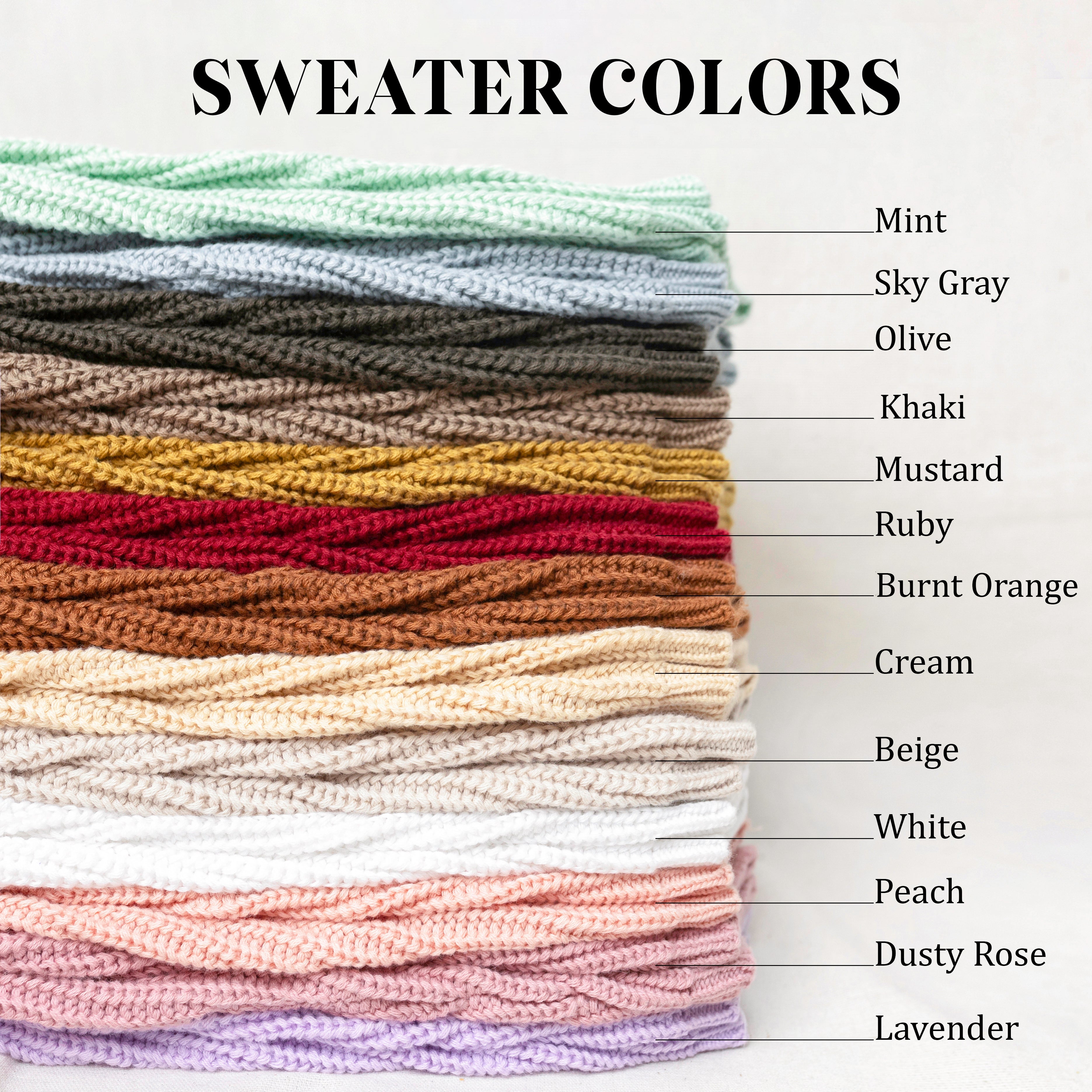 Embroidered Name Sweater – First Birthday Handmade Gift