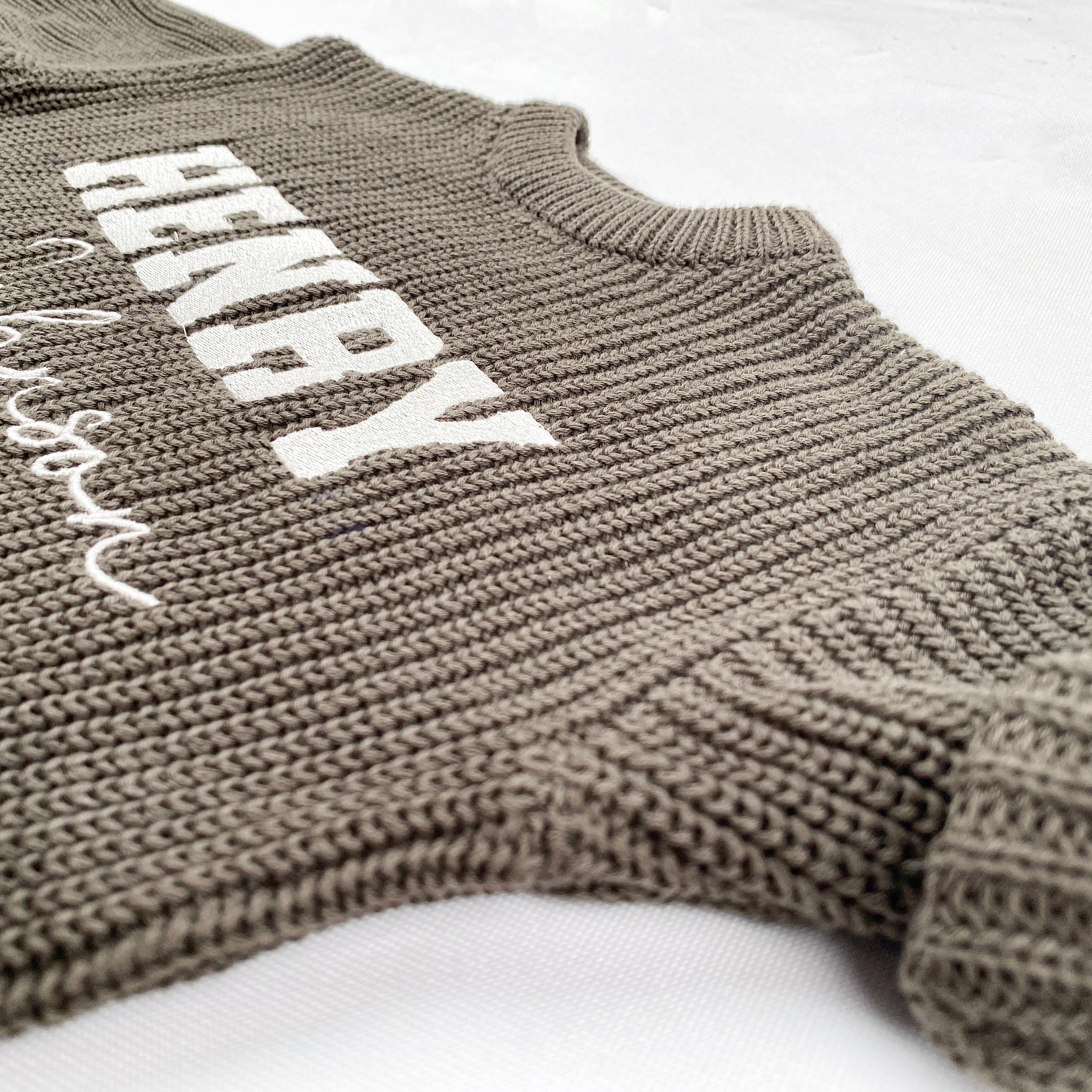 Embroidered Custom Baby Sweater – Baby Handmade Gift