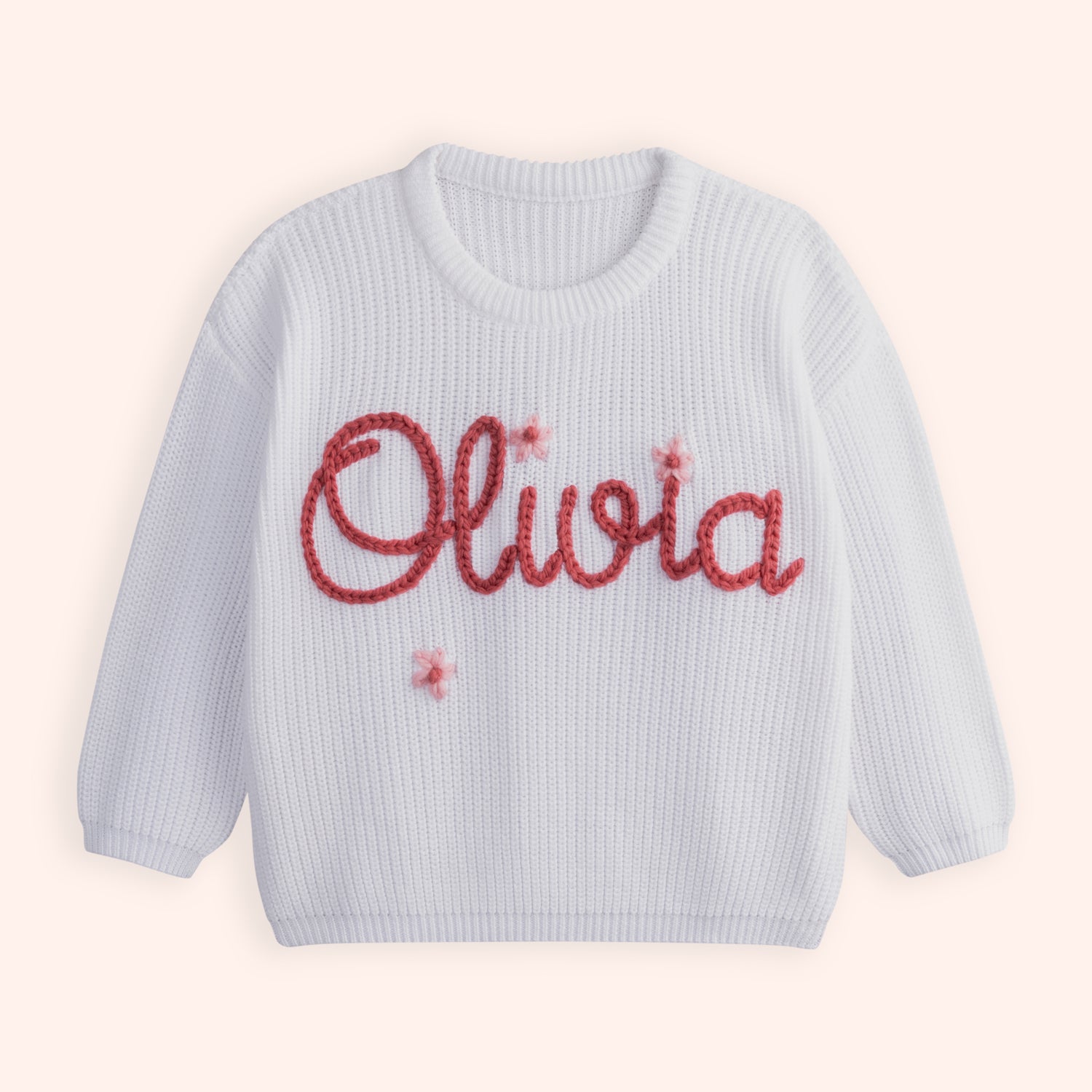Baby Shower Gifts Embroidered Sweater with Custom Name for Baby