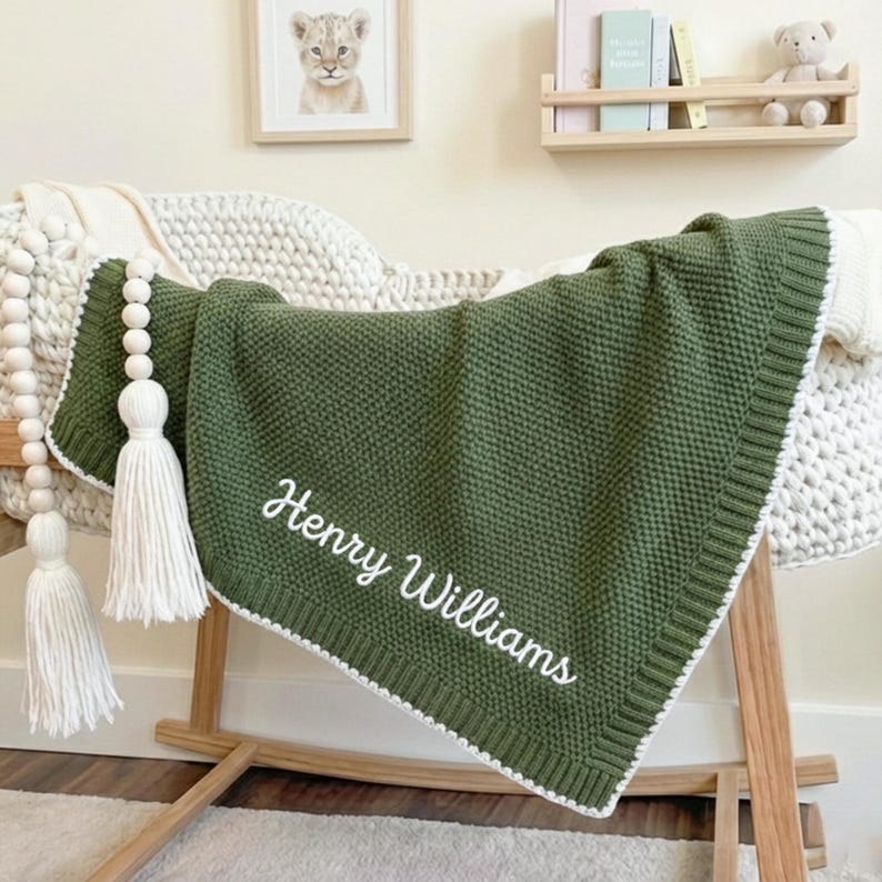 Custom name blanket good gifts for newborns keepsake