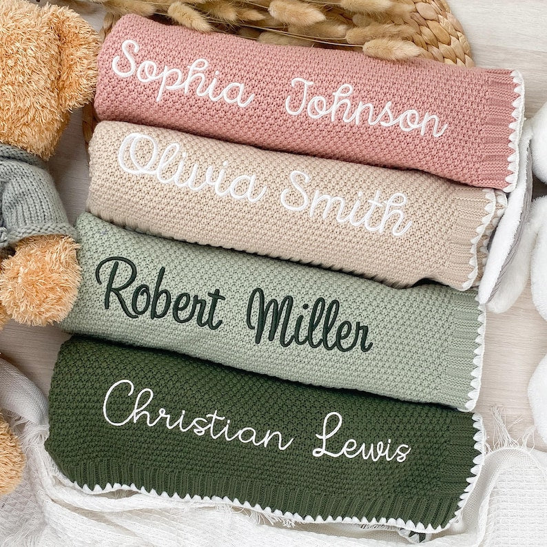 Custom newborn blanket good gifts for baby shower