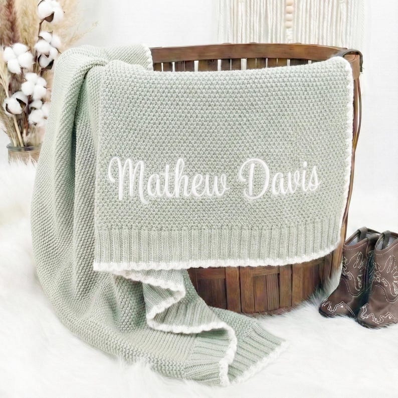 Custom baby blankets as a thoughtful birthing gift